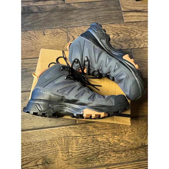 Salomon X Ultra 4 Mid GTX W Gore Tex Women's Hiking Boots Ebony Mocha Cream SZ 8 - Picture 5 of 15